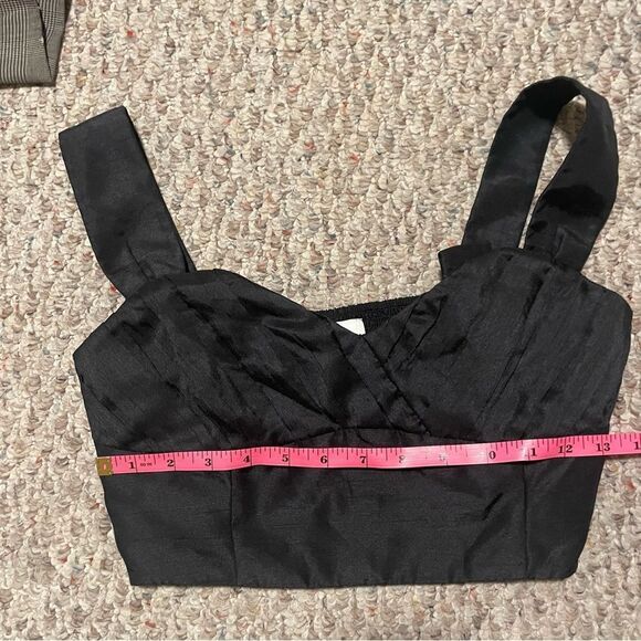 Aritzia Wilfred Rhapsody Crop Blouse Black- Size 4 - Picture 8 of 8